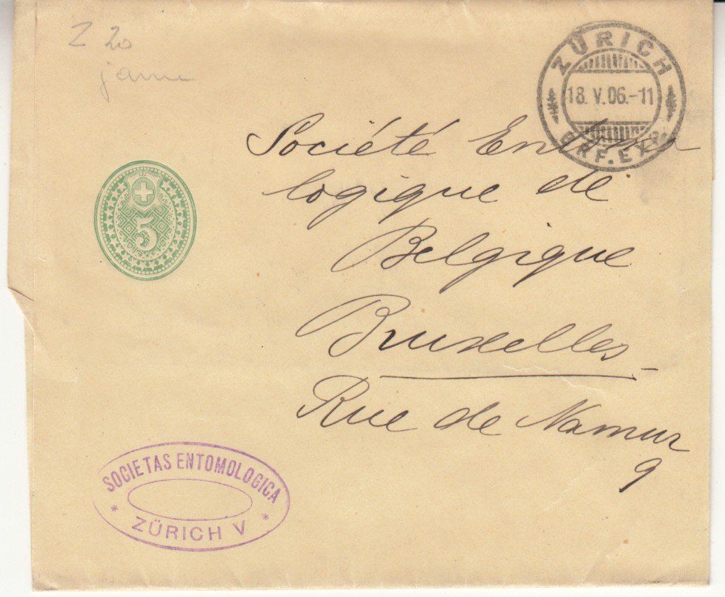 Alle Briefmarken: SGK SB 025.2a Zürich - Bruxelles – Gebraucht aus Bürglen TG von StampGraf