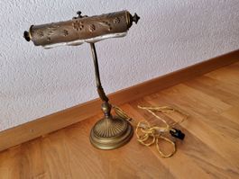 Ancienne lampe de bureau en bronze type piano Art nouveau 