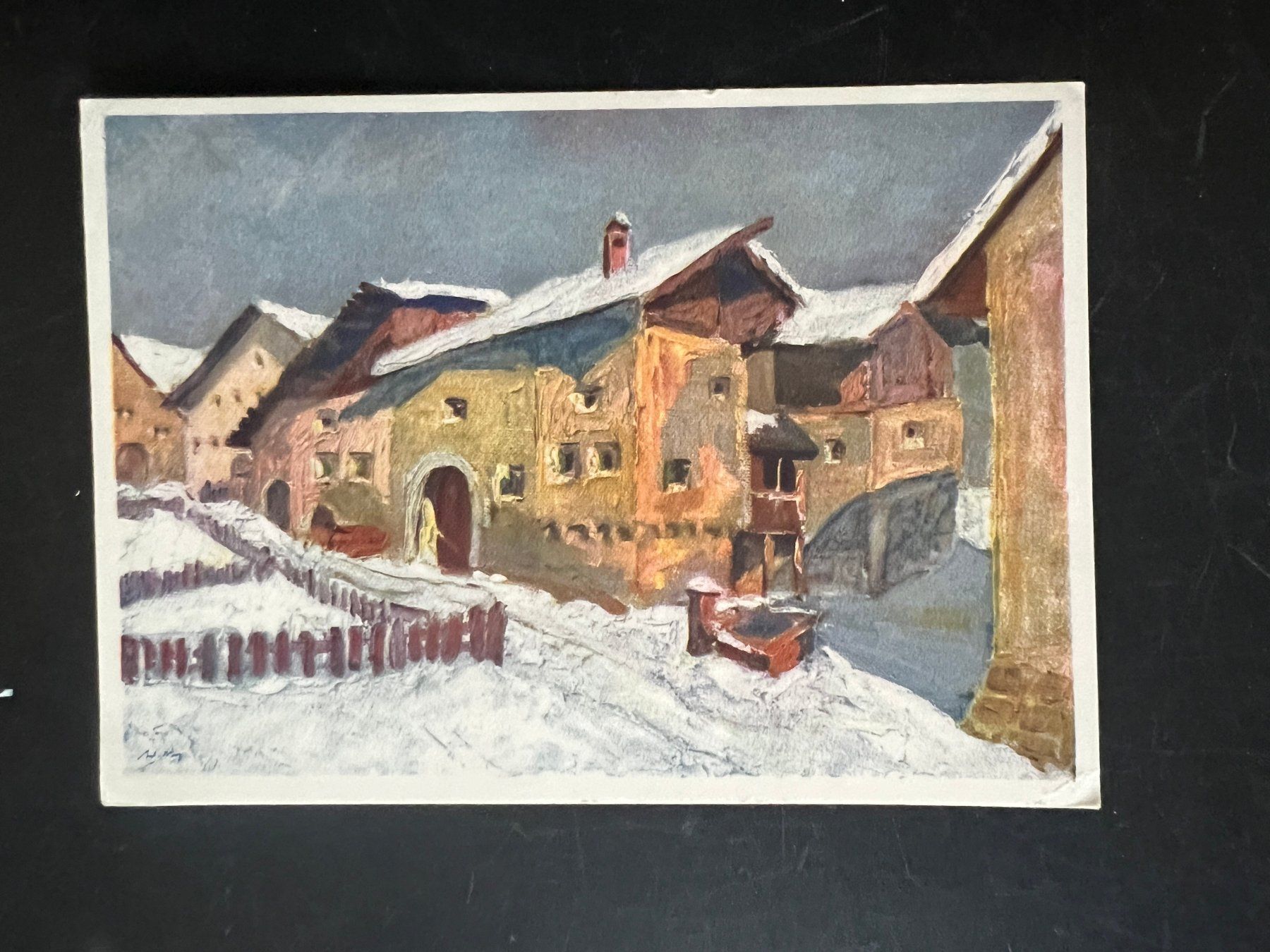 Cartoline postali: 1942  Ansichtskarte Zuoz Pro Infirmis  (V379) – Usato da Hinwil venduto da Sidi4