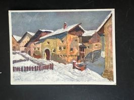 1942  Ansichtskarte Zuoz Pro Infirmis  (V379)