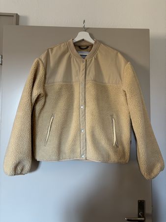 Fleecejacke beige/creme Grösse M