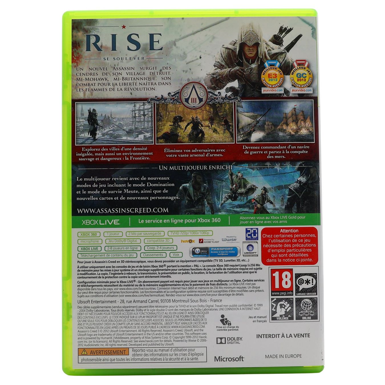Giochi: Assassin's Creed III - XBOX 360 – Usato da Paudex venduto da dindeboy 1