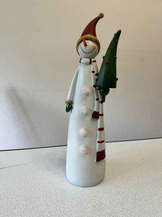 Roter Schneemann-Geschirr-Set – 1 Stück, Süße Weihnachtsfeier-Dekoration Für Tisch & Deko