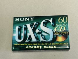Cassetta Sony UX-S 60 Chrome Class IEC II, nuova