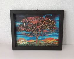 Bild von György Lehoczky Kunstdruck auf Platte/Holzrahmen _a