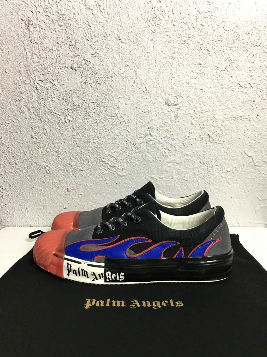 Scarpe da uomo: Palm Angels Multicoloured Flame Low Sneakers – Nuovo (secondo la descrizione) da Oensingen venduto da custom_lenkraeder