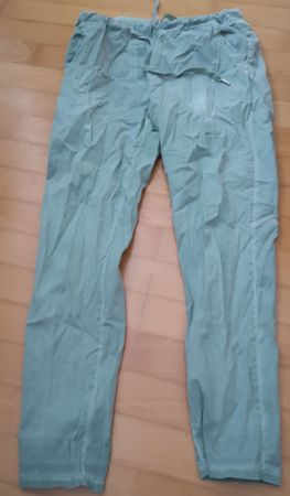 Mintgrüne Sommer Stoffhose Gr. 38/40