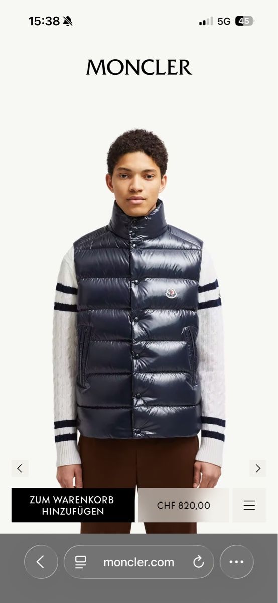 Moncler Gilet & Giacche: Moncler Tibb Daunenweste – Usato da Cham venduto da NicMartin 1