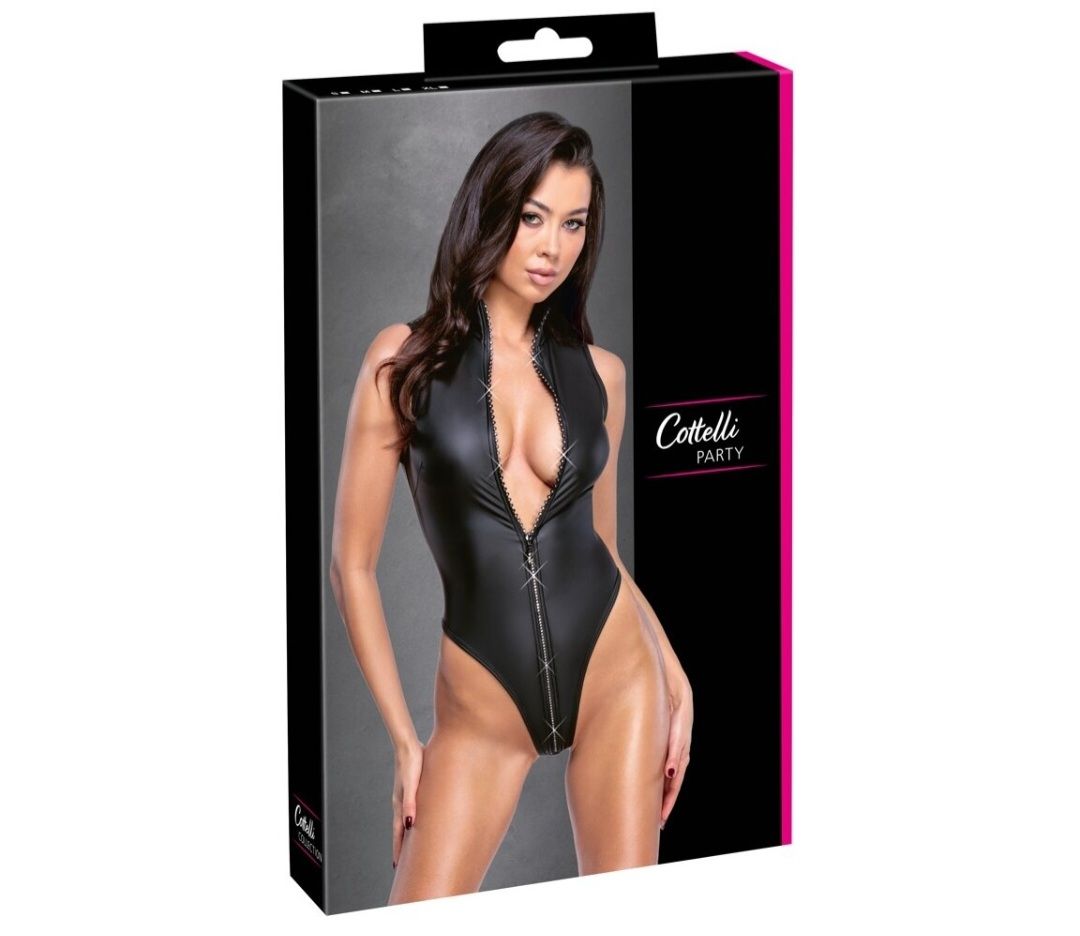 Altra biancheria intima: Cottelli Collection Body mit Stehkragen schwarz – Nuovo e nell'imballaggio originale da Gwatt (Thun) venduto da B.D.999