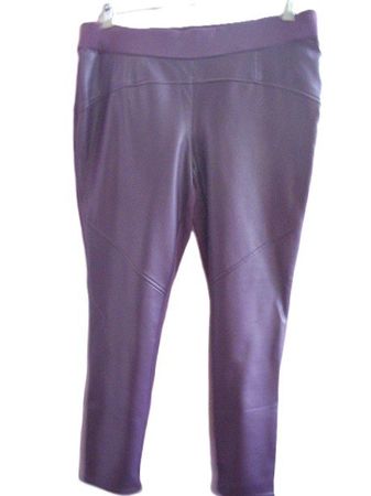 JUDITH WILLIAMS ca Gr 46 48 Kunstleder Hose stretch s.Masse