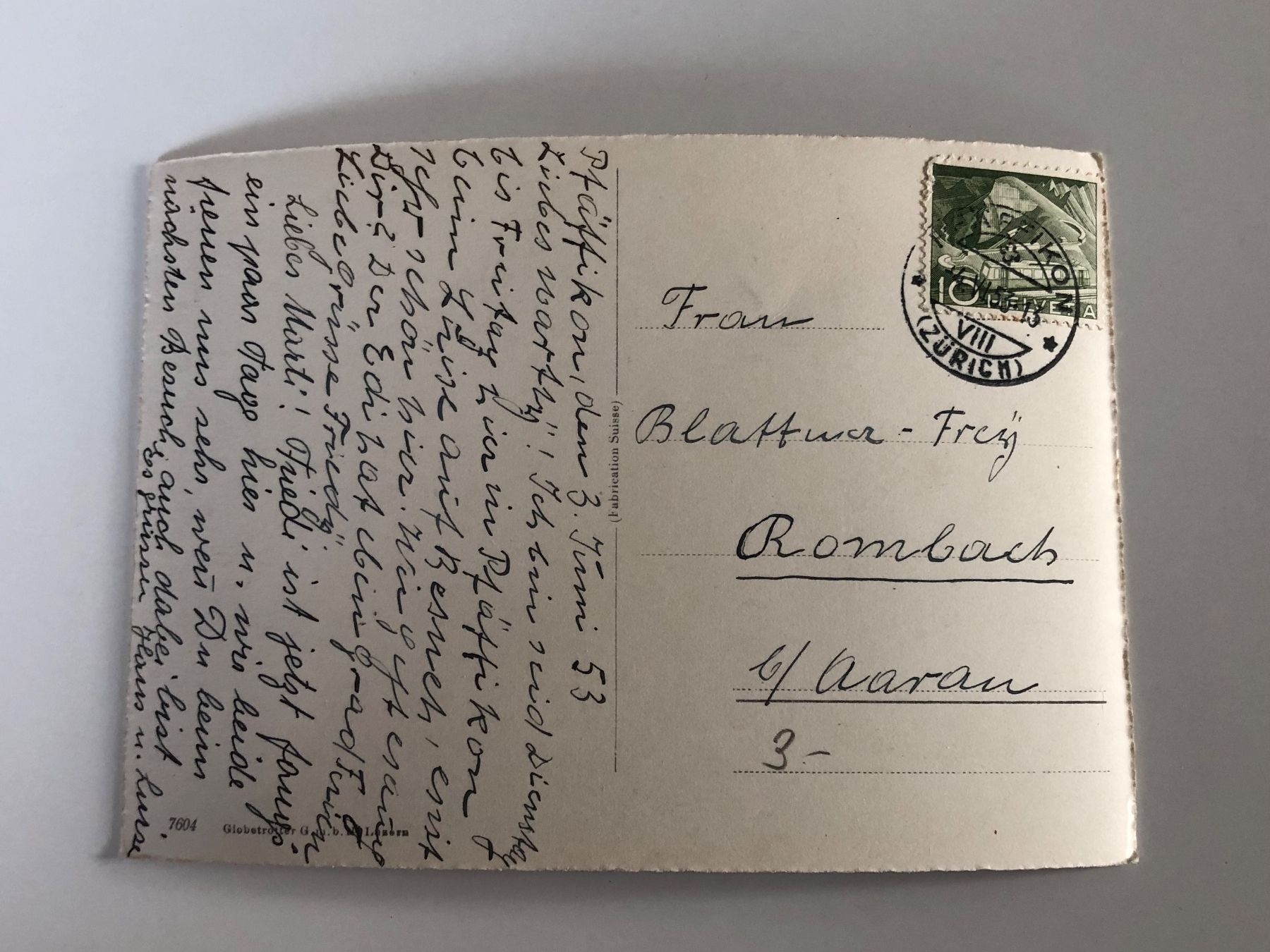 Cartoline postali: TANN ZH 1937 -Gesamtansich – Usato da Lufingen venduto da Rac0 1