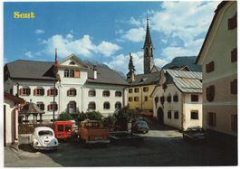 SENT Dorfpartie mit Auto, VW-Bus, VW-Käfer