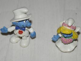 Schlumpf Brautpaar Geschenk Sammler