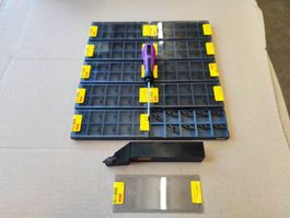 Drehstahl 25mm mit 100x Wendeplatten für Drehbank / und CNC