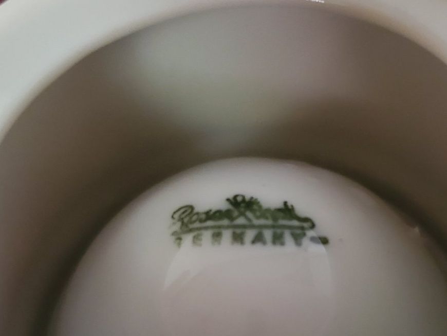 Rosenthal Sonstiges Geschirr: 5 coquetiers Rosenthal bordeaux / blanc – Gebraucht aus Rennaz von La_malle_du_dauphin 5