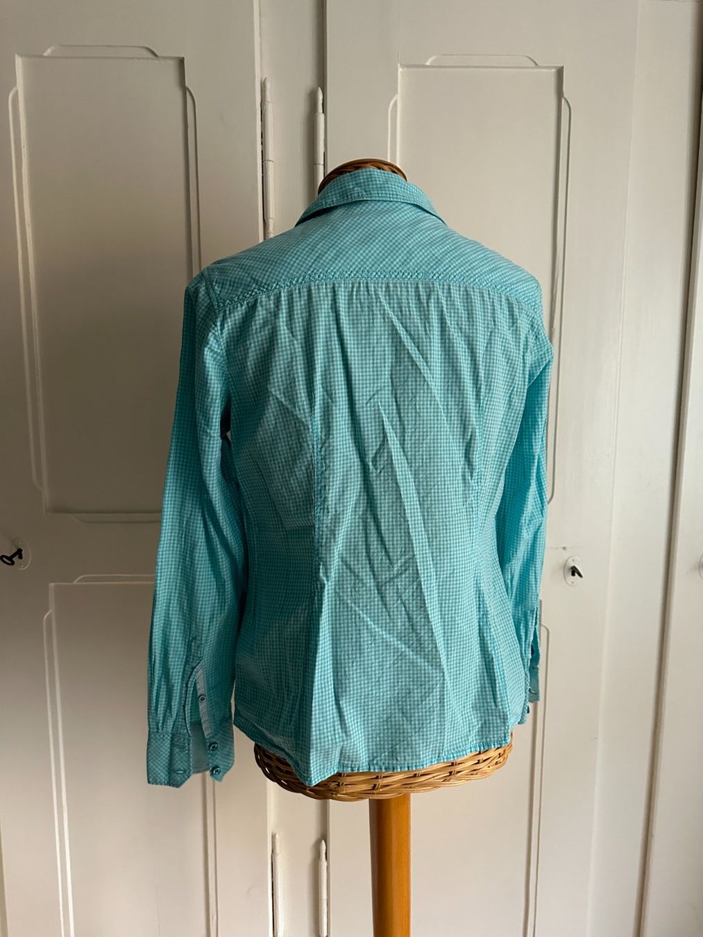 Esprit Camicette: ESPRIT - Bluse türkis-weiss kariert 36 – Usato da Zürich venduto da Diazaio 2