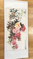 Asiatische Malerei, Blumenmotiv, dekorativ, Top Zustand!