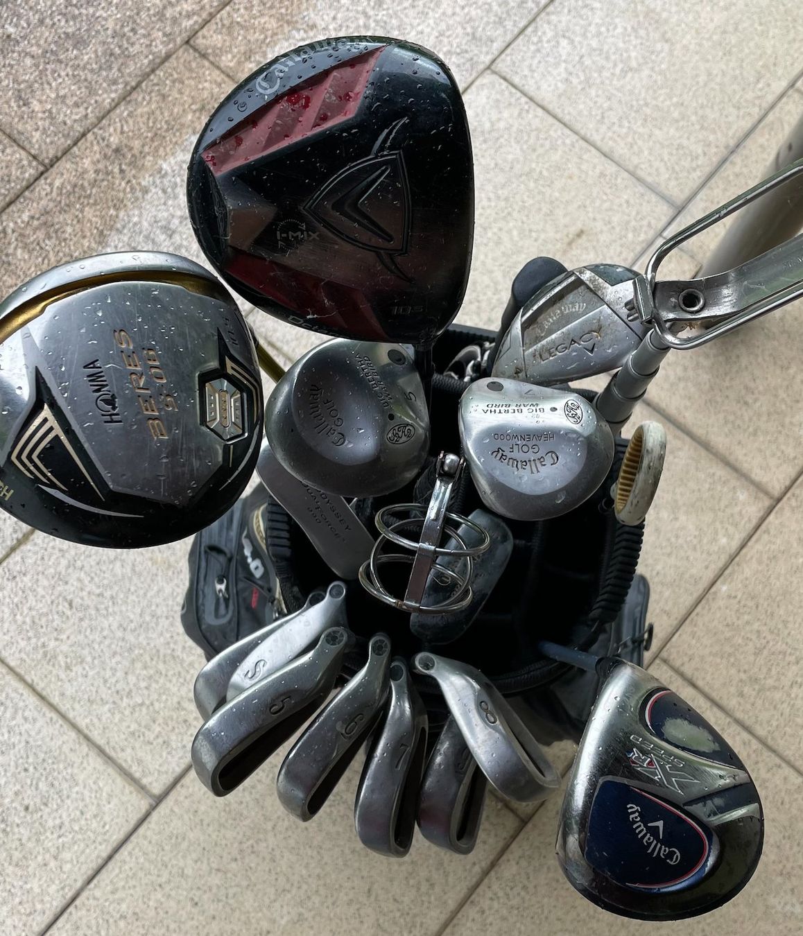 Mazze & Set: Golfsack mit Schlägerset – Usato da Zürich venduto da 4claudi 2