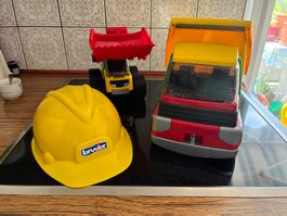 Bruder Baustellenset LKW mit Lader guter Zustand