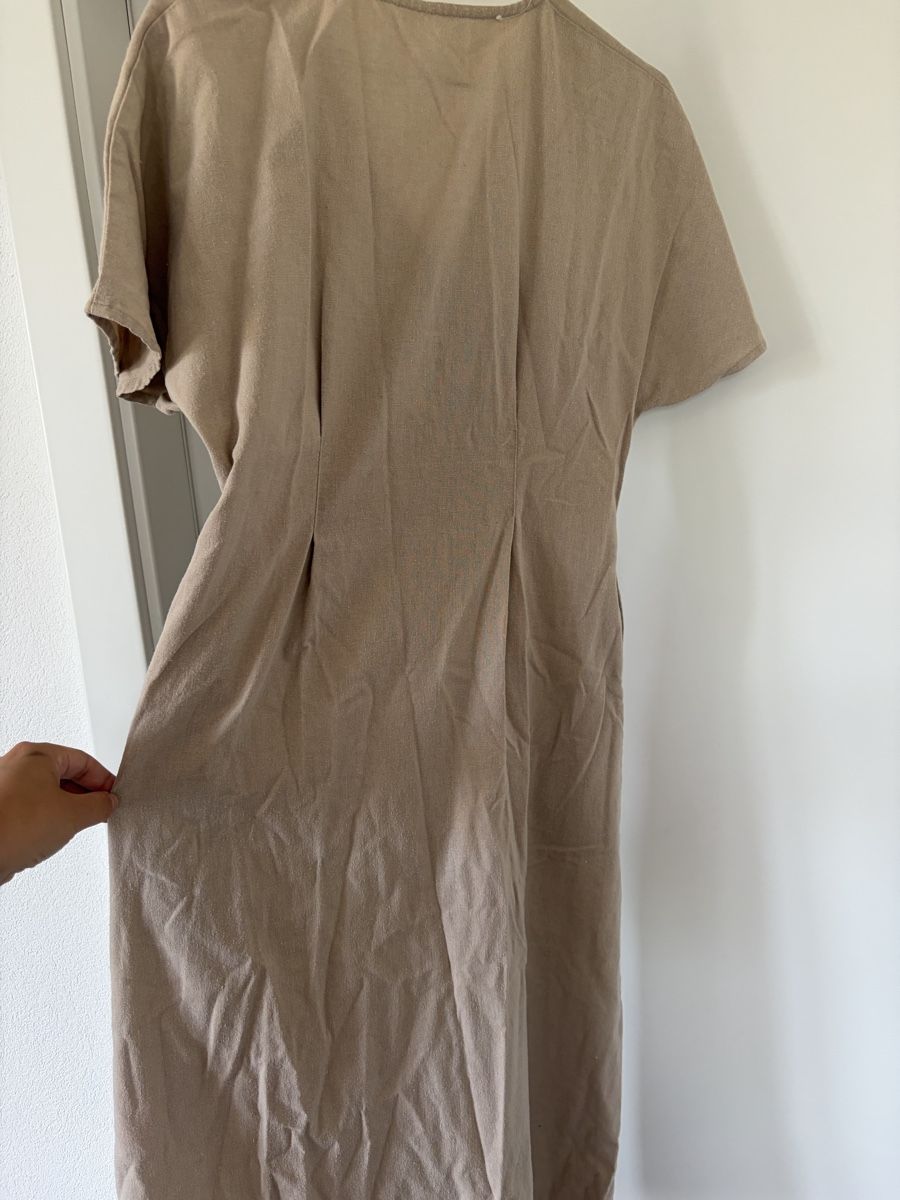 Vestiti: Beiges Sommerkleid mit Knopfleiste  – Usato da Maienfeld venduto da saoma123 2