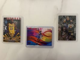 Lot NBA cards Lakers Shaqille O’Neal + LeBron James