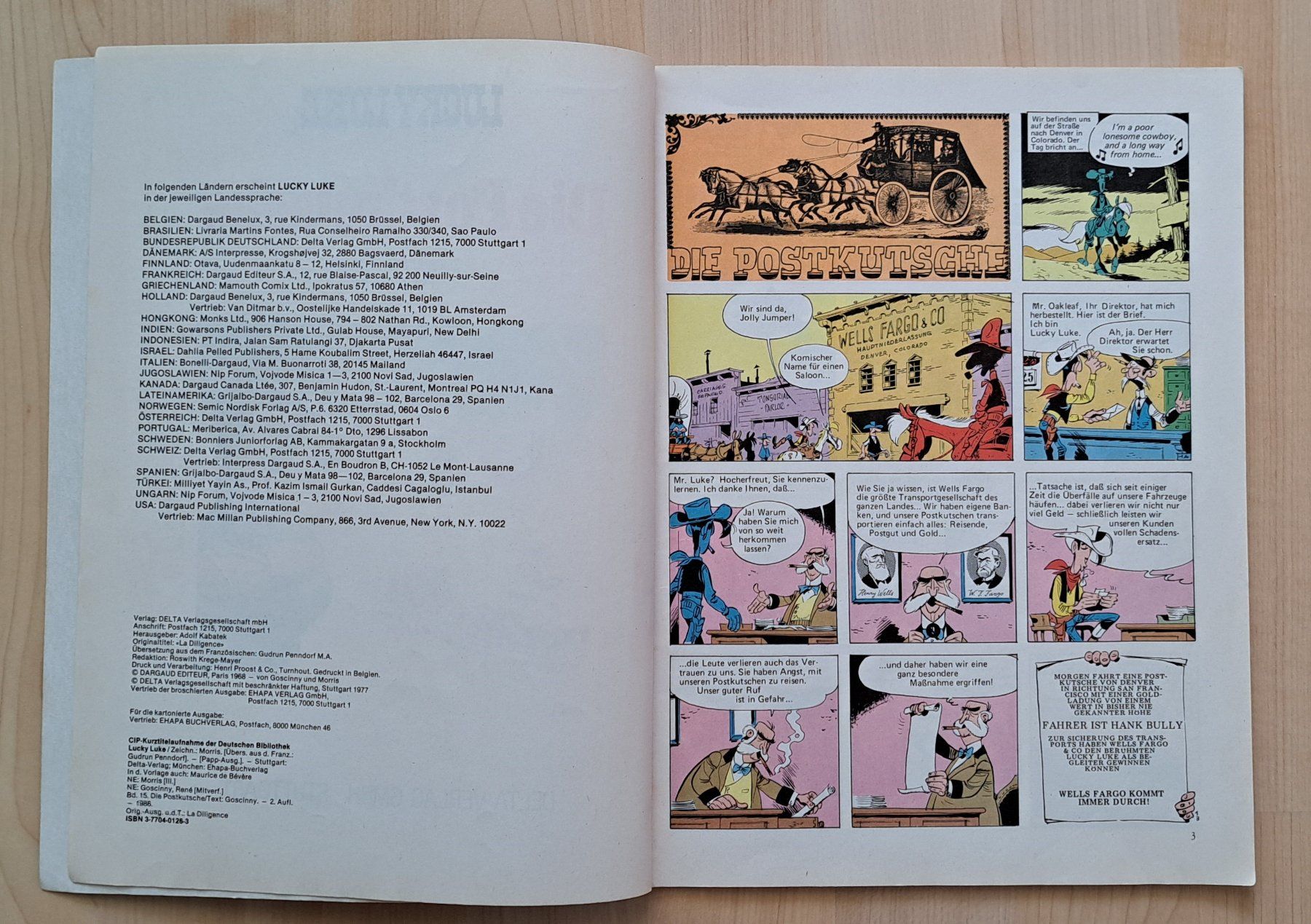 Fumetti: LUCKY LUKE Band 15 - 1977 – Usato da Affoltern am Albis venduto da saminou01 2