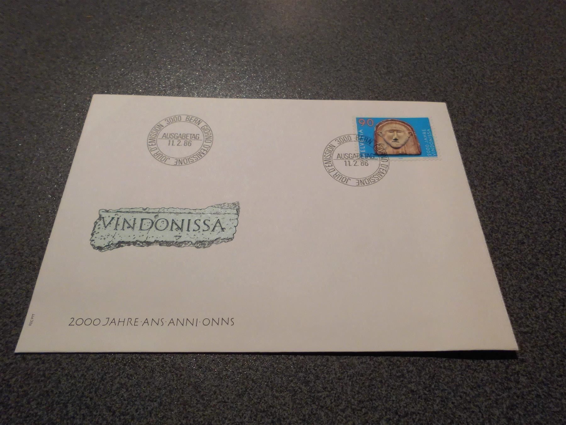 Tutti i francobolli: Briefmarke Vindonissa 11.02.1986, 0.90 – Usato da Zürich venduto da abraxas1291