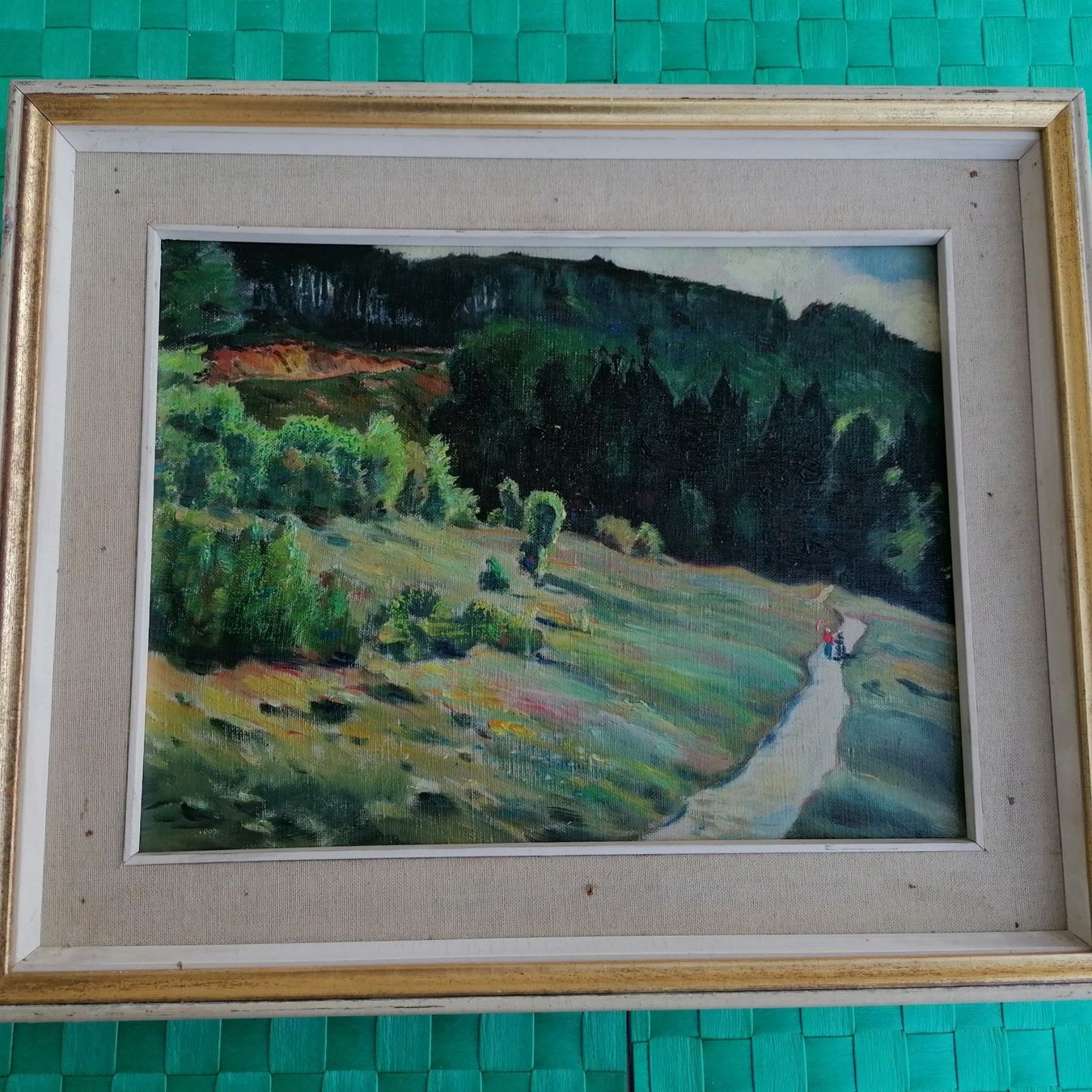 Dipinti: Paesaggio. Olio su cartoncino. – Usato da Mendrisio venduto da Accamuta 1