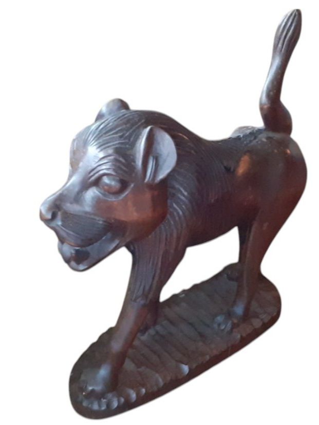 Skulpturen & Statuen: Holzfigur Skulptur Löwe – Gebraucht aus Mörschwil von antiksalon 4