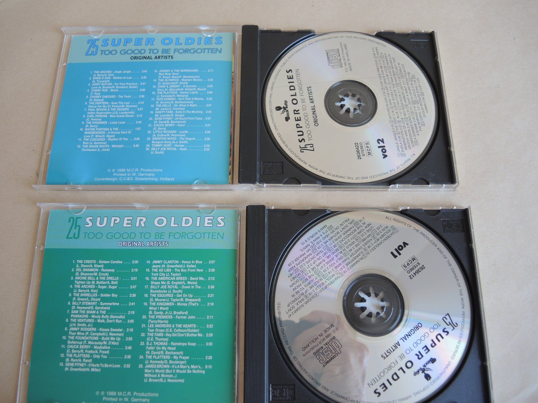 CD: 2 CD s Super Oldies Vol.1+2 Original Artists – Usato da Rorschach venduto da maeck8 1