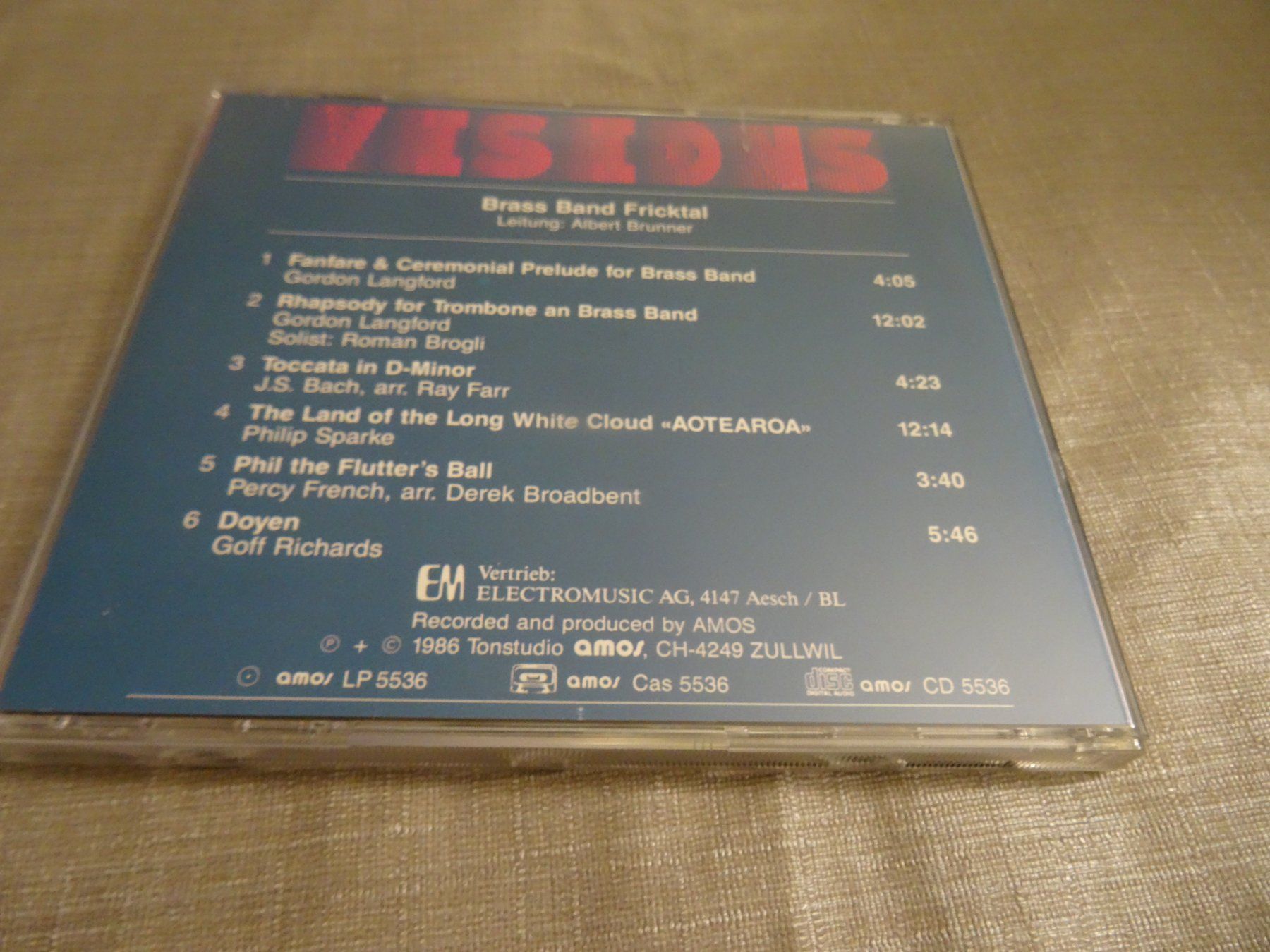 CD: Brass Band Fricktal - Visions - CD – Usato da Olten venduto da Disc-Ausverkauf 1