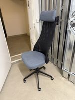 Bürostuhl Netzrücken Sitz blau/grau neuwertiger Zustand