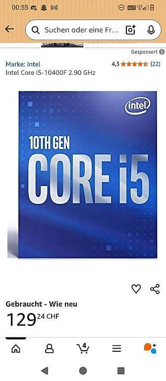 PCs: Intel Core i5 10400f Prozessor – D'occasion à St. Gallen par lld_6sx7