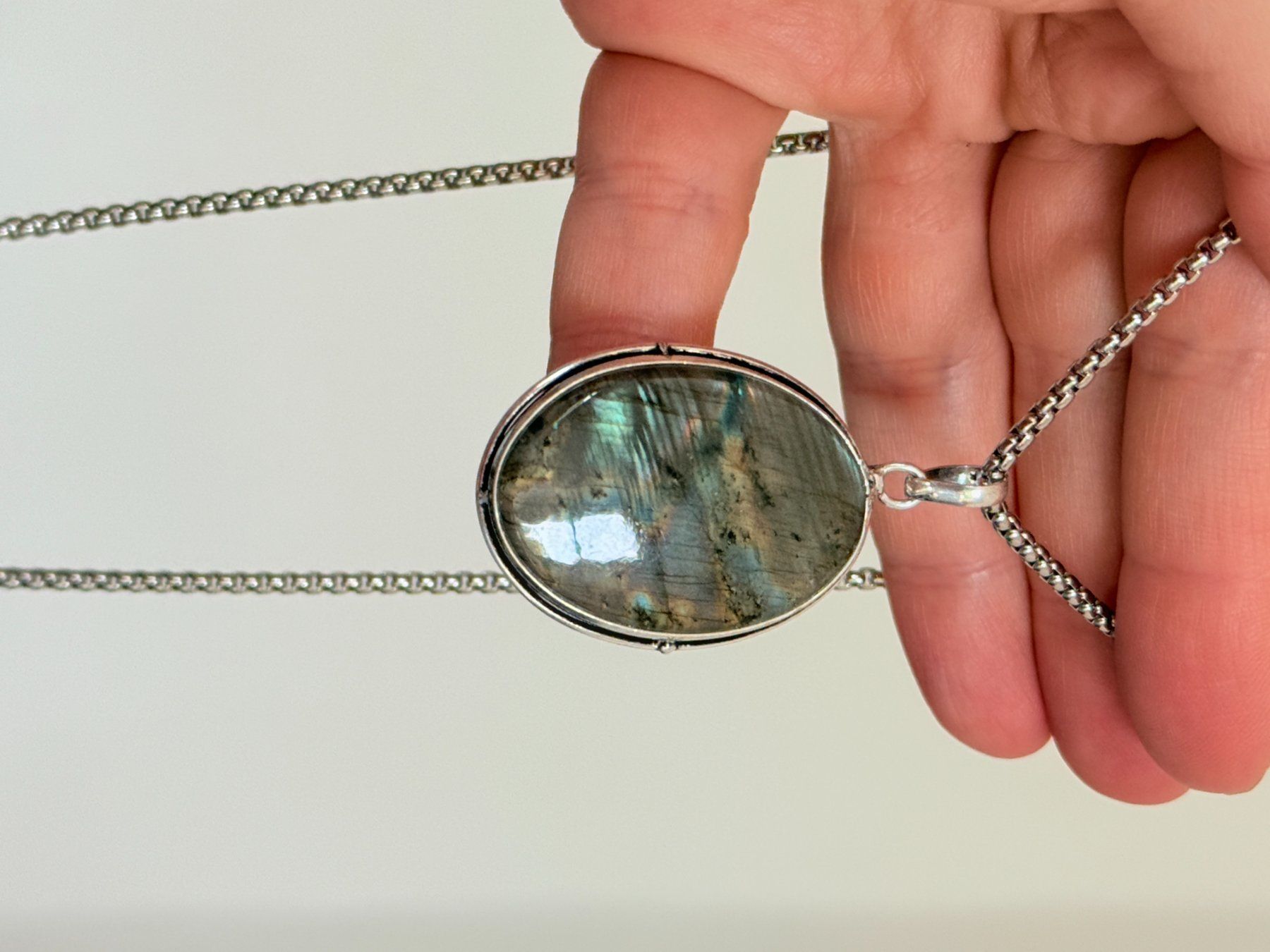 Catenine: Collier avec Labradorite – Nuovo e nell'imballaggio originale da Genève venduto da AWWA 7