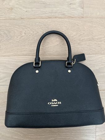 Damen Handtasche Coach schwarz Leder guter Zustand