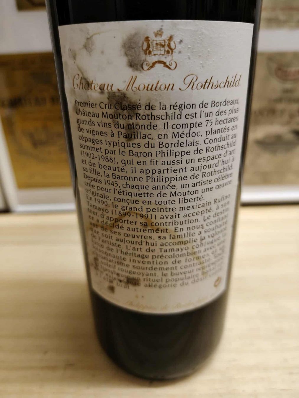 Mouton Rothschild Vino: 1998 CHATEAU MOUTON ROTHSCHILD – Nuovo e nell'imballaggio originale da Münchenstein venduto da weinundspirituosen 3