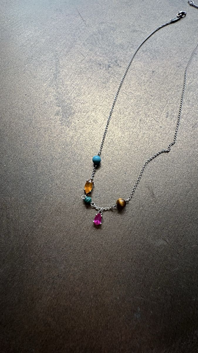 Thomas Sabo Catenine: Silberkette | Thomas Sabo | farbige Steine 🍒 – Nuovo (secondo la descrizione) da Kilchberg ZH venduto da nad_6dwp 4