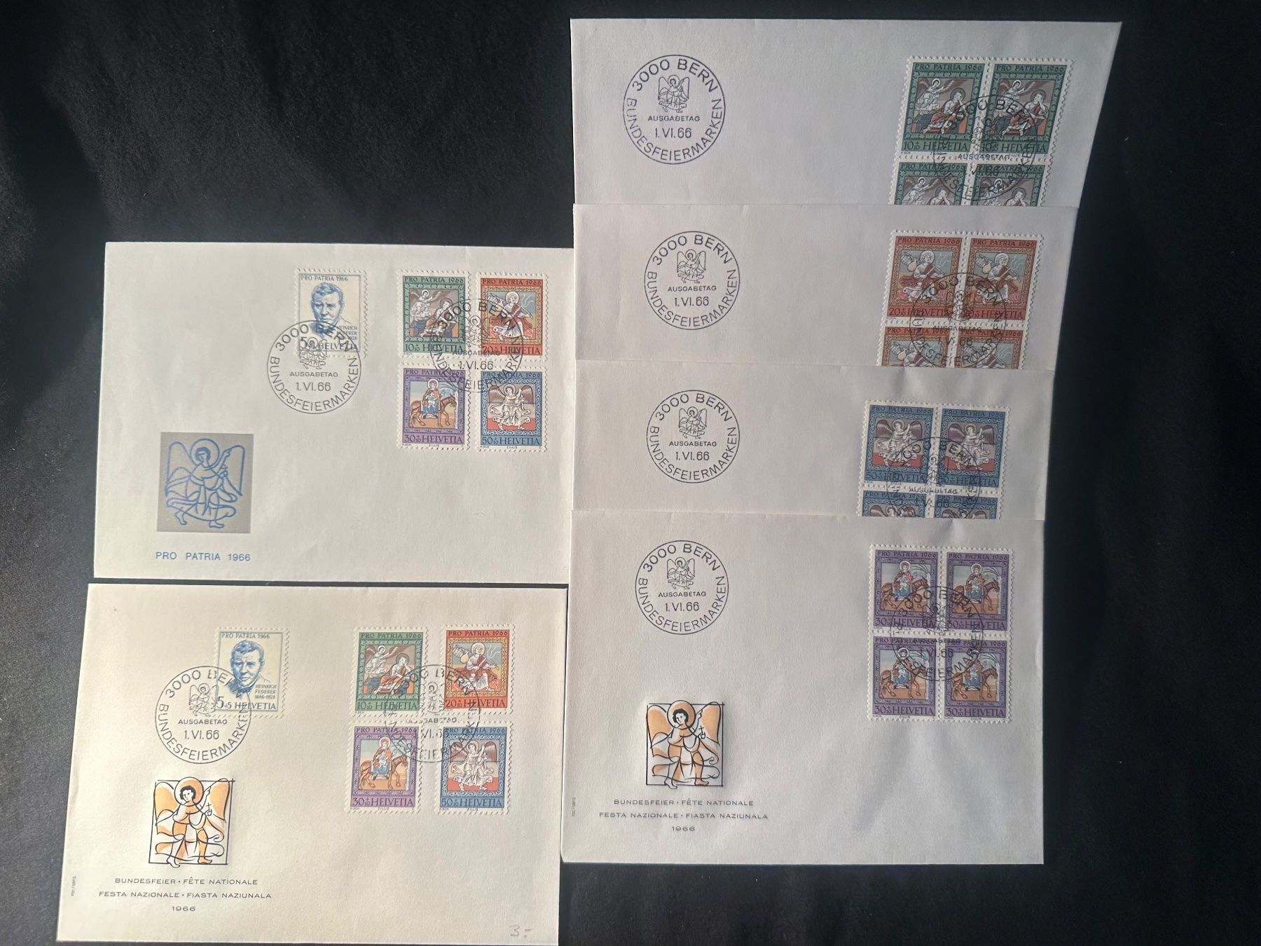 Tutti i francobolli: FDC 1966 Pro Patria Schweiz Lot – Usato da Stettfurt venduto da 2442