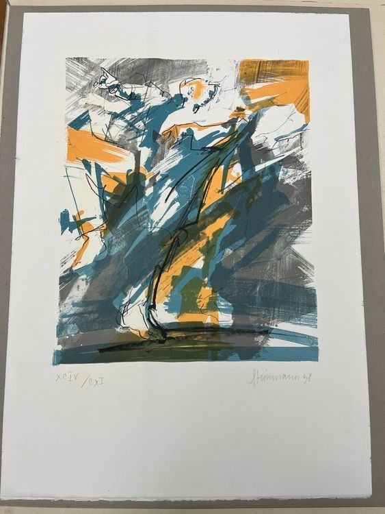 Grafica & Litografie: PETER STEINMANN LITHOGRAPHIE SIGNIERT NUMMERIERT – Usato da Gersau venduto da kunst-online 1