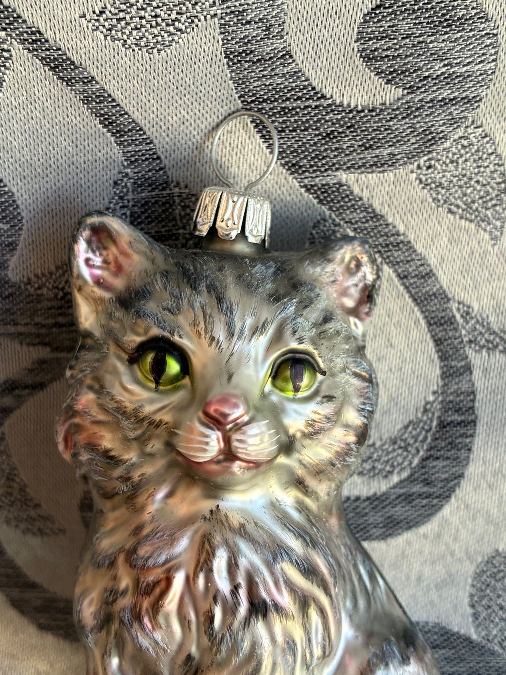Tutte le decorazioni: Silbergraue Katze Christbaumschmuck – Nuovo e nell'imballaggio originale da Alpnach Dorf venduto da marvo 1