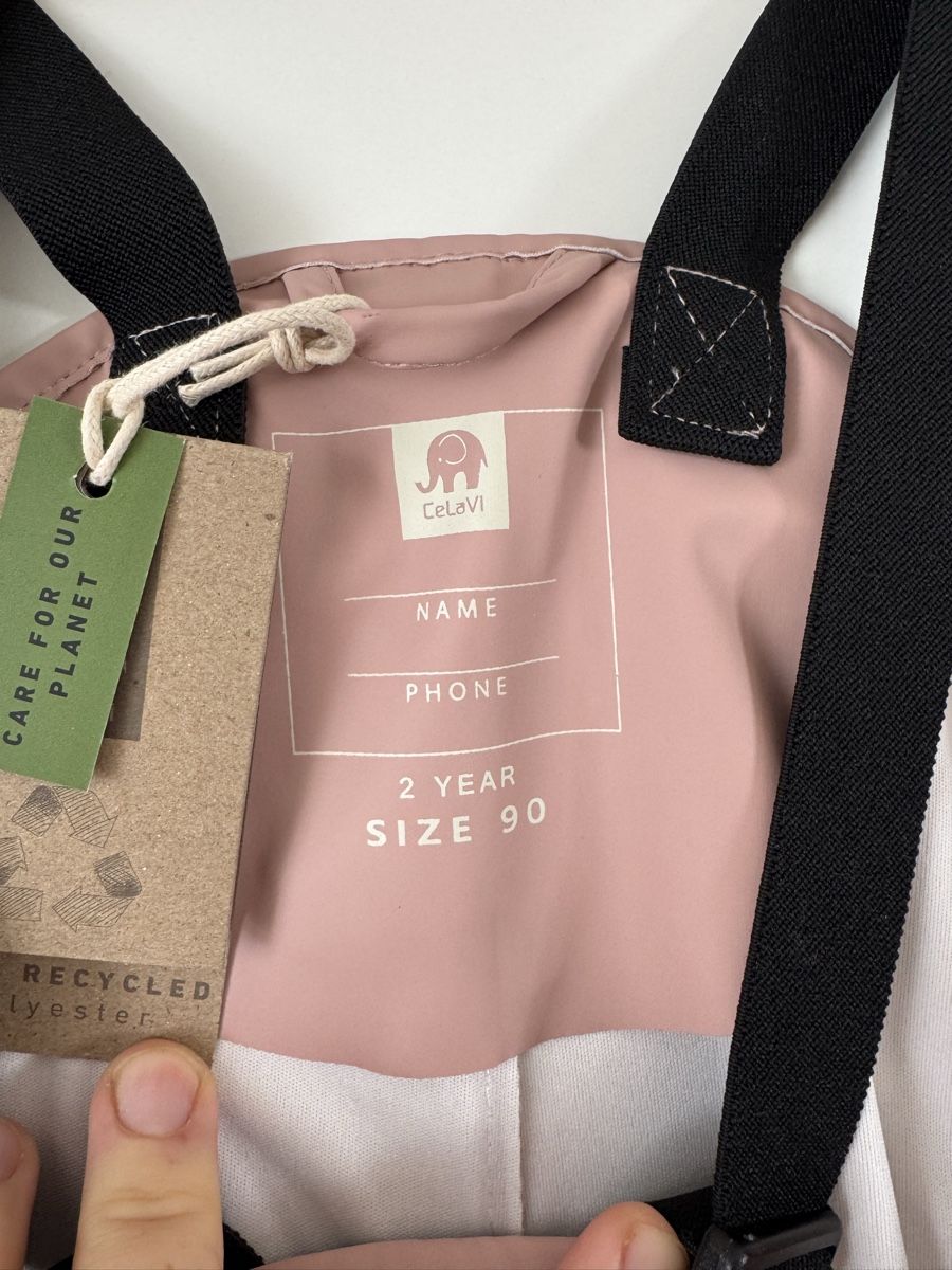 Pantaloni: Celavi Regenhose mit Träger pink Gr. 90 neu – Nuovo (secondo la descrizione) da Flumenthal venduto da Krajan 2