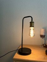 2 Stk Tischlampe Industrial Design Metall schwarz 