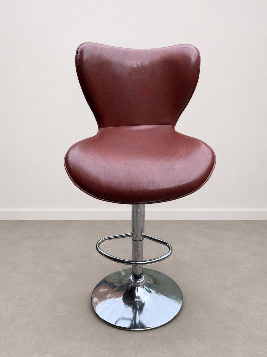 Hocker: Barhocker, Kunstleder braun, 4 Stk – Gebraucht aus Dachsen von Lor_sch 1
