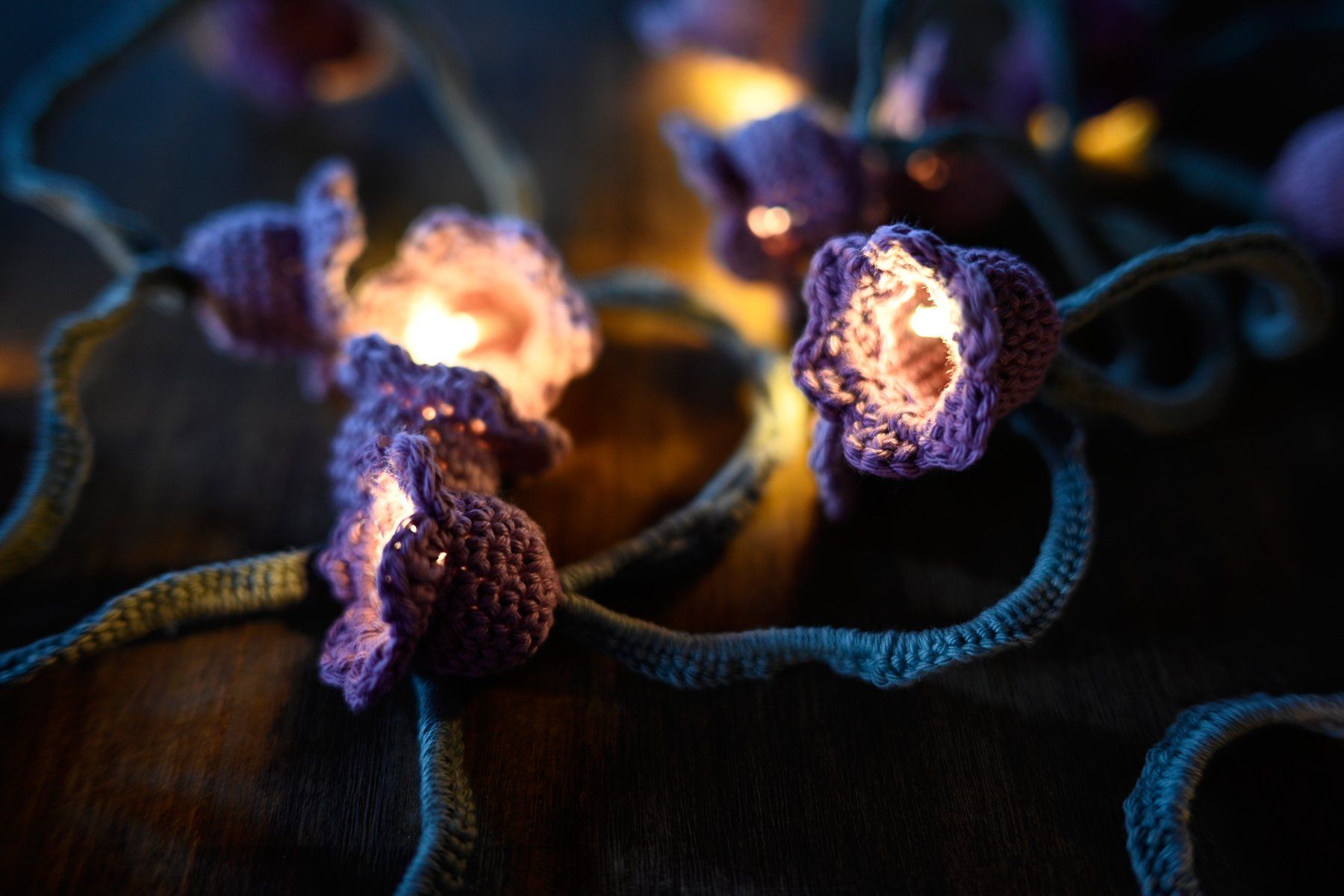 Ghirlande e barre luminose: Gehäkelte Tollkirsche Atropa Belladonna Lichterkette – Nuovo (secondo la descrizione) da Grosswangen venduto da Shateiel 4