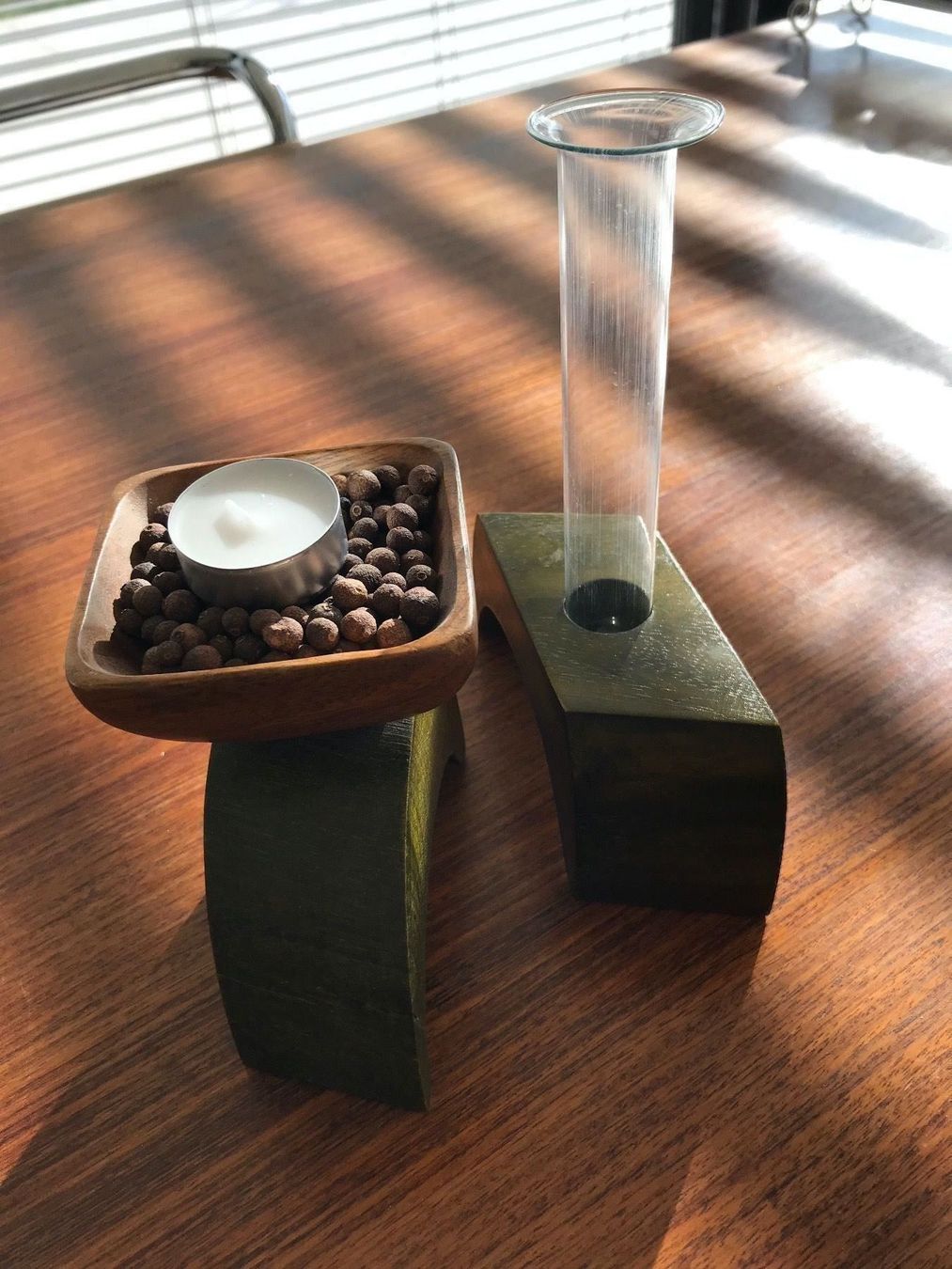 Portacandele: Vase & Kerzenhalter Symbol der 5 Elemente Handmade – Usato da niederbipp venduto da Esbenz 5