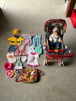 Baby Born Puppe mit viel Zubehör und Wagen