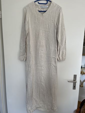 Leinen- BaumwollKleid sand von Hannah Lavery M