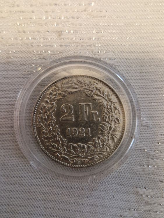 Tutti le monete: 2 Franken 1921 gute zustand – Usato da Biel/Bienne venduto da Bukli80
