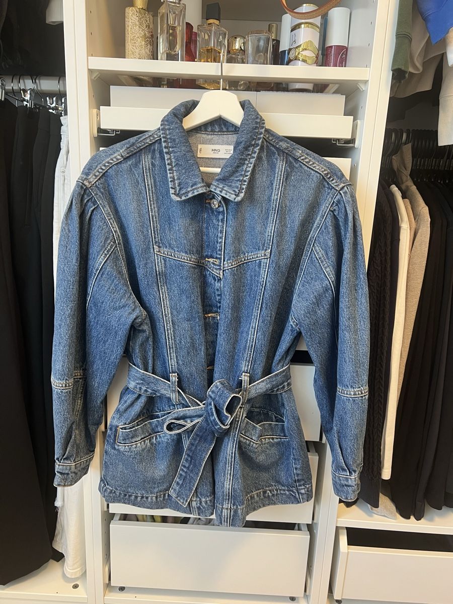 Mango Giacche: Mango Jeans Jacke mit Gürtel – Nuovo (secondo la descrizione) da Bülach venduto da deinmica 1