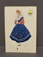 Postkarte bestickt Spanien